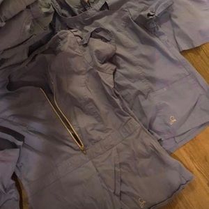 Jaanuu scrubs, 4 tops and 3 pants